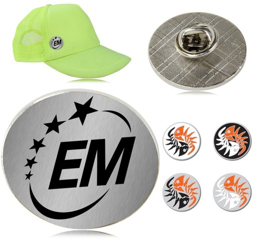 [LP2625] Round Enamel Metal Lapel Pin