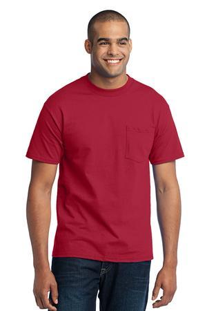 [PC55PT] Port & Company Tall Core Blend Pocket Tee. PC55PT