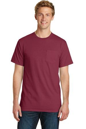 Port & Company Beach Wash Garment-Dyed Pocket Tee. PC099P