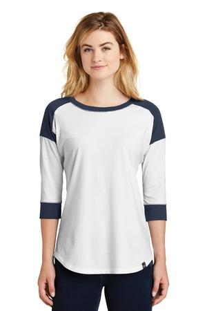 [LNEA104] New Era Ladies Heritage Blend 3/4-Sleeve Baseball Raglan Tee. LNEA104