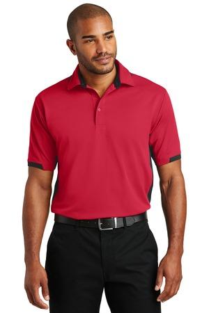[K524] Port Authority Dry Zone Colorblock Ottoman Polo. K524