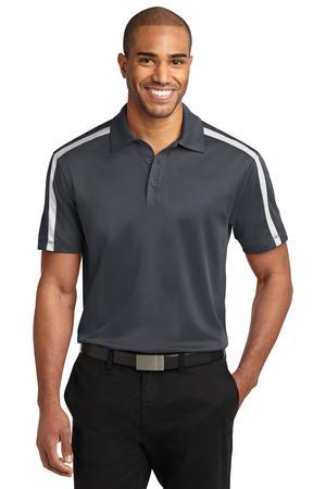 [K547] Port Authority Silk Touch Performance Colorblock Stripe Polo. K547