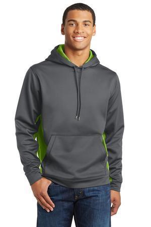[ST239] Sport-Tek Sport-Wick CamoHex Fleece Colorblock Hooded Pullover. ST239