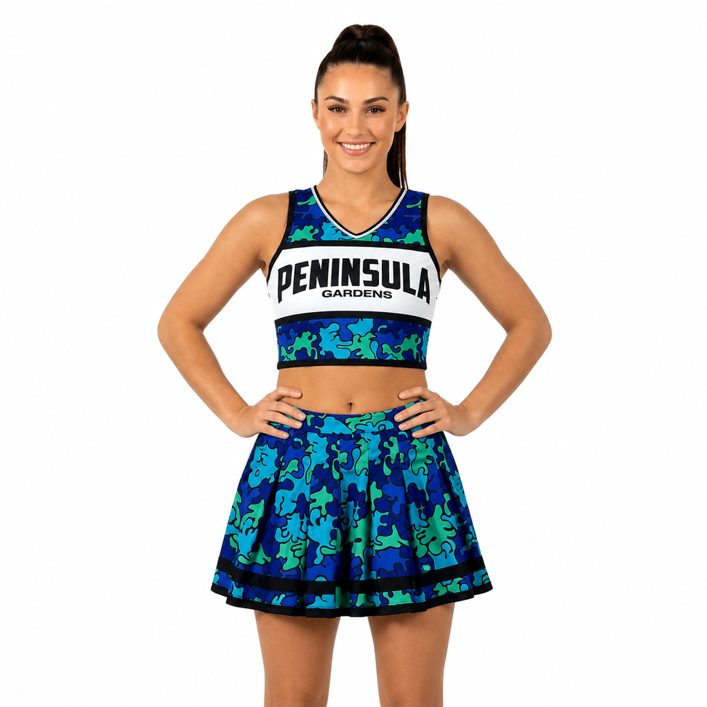 [SJ7052] UPHILL™ Sleeveless Cheerleader Uniform. SJ7052