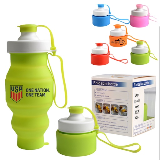 [WB5105] Magic Silicone Collapsible Water Bottle 18Oz