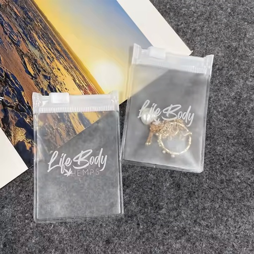 [YZ7205] Transparent PVC jewelry pouch with zip lock. YZ7205