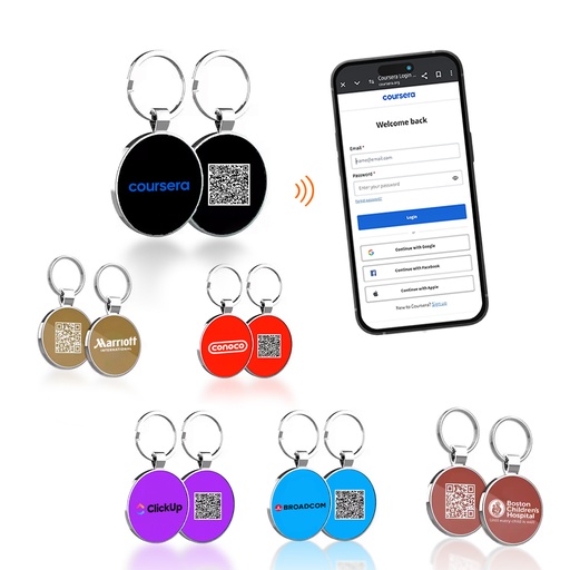 NFC Alloy Keychain - Epoxy. NFC8130