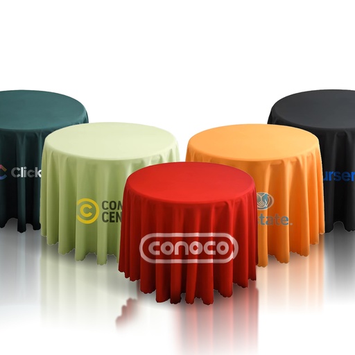 Round Polyester Tablecloth. GR9012