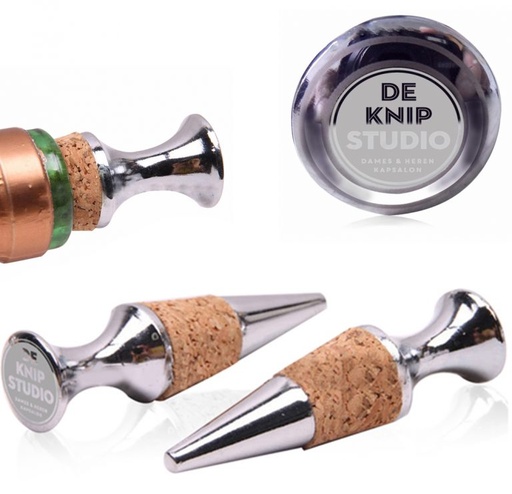 [WS8277] Vino Chrome Plated Wine Bottle Stopper