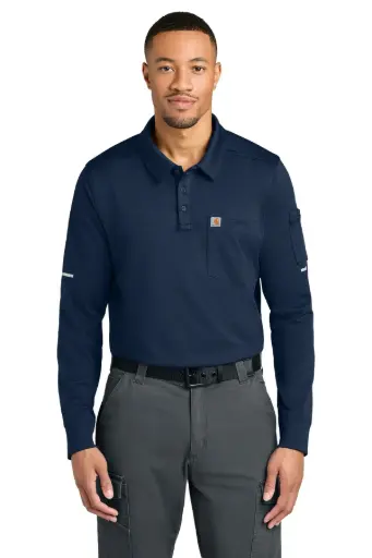 Carhartt® FLD & RSCU Long Sleeve Polo. CTC16129
