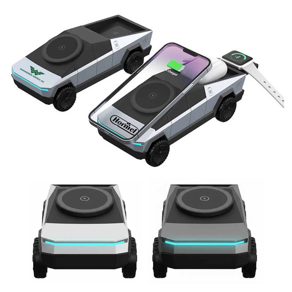 [WC4332] Cybertruck 3-in-1 Wireless Desktop Charger. WC4332