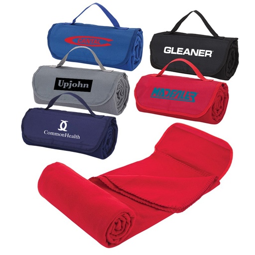 [BB4321] Embroidered Double-Sided Fleece Picnic Blanket. BB4321