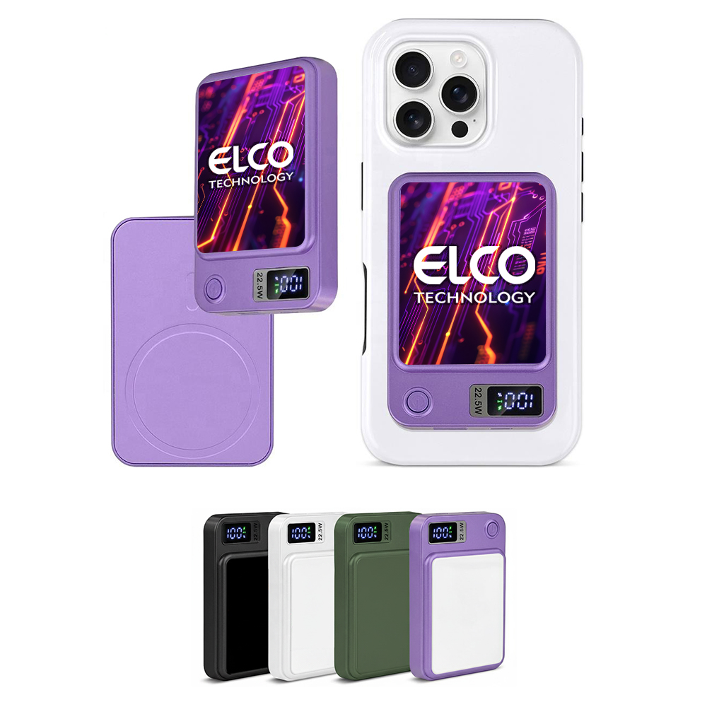 [PS3448] 5000mAh Sublimation Magnetic Wireless Power Bank. PS3448
