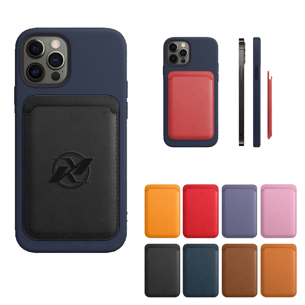 [CA4068] MagSafe Leather Multi-Card Phone Wallet. CA4068