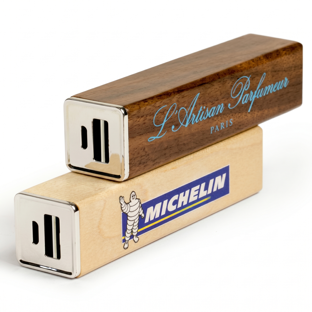 [PB2774] Wood Power Bank Portable Charger - 2600 MAh. PB2774