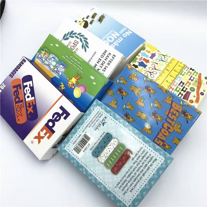 [BA1450-Cbox] Custom Paper Box for Bandages. Packaging option only. BA1450-Cbox