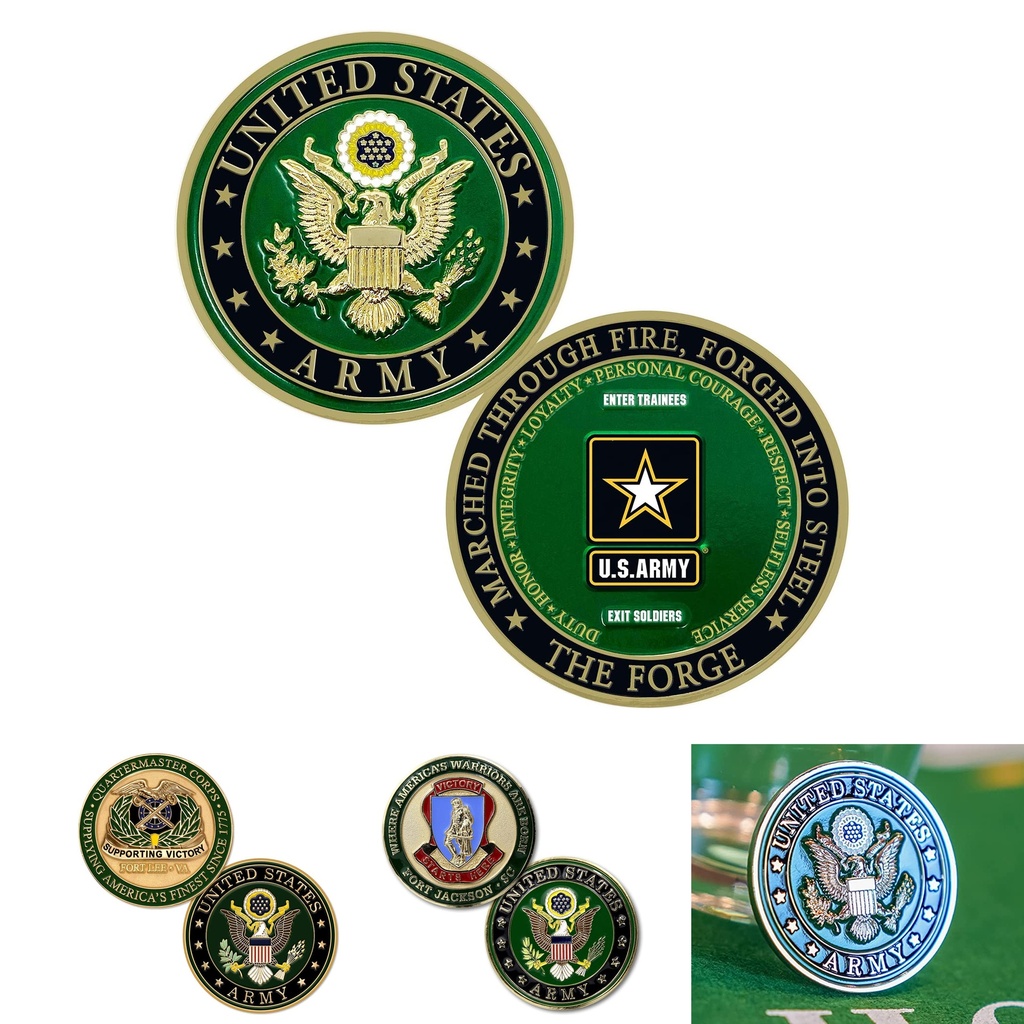 [PWB83609] Customized Soft Enamel Iron Coins - 1-3/4" Double Sided. PWB83609