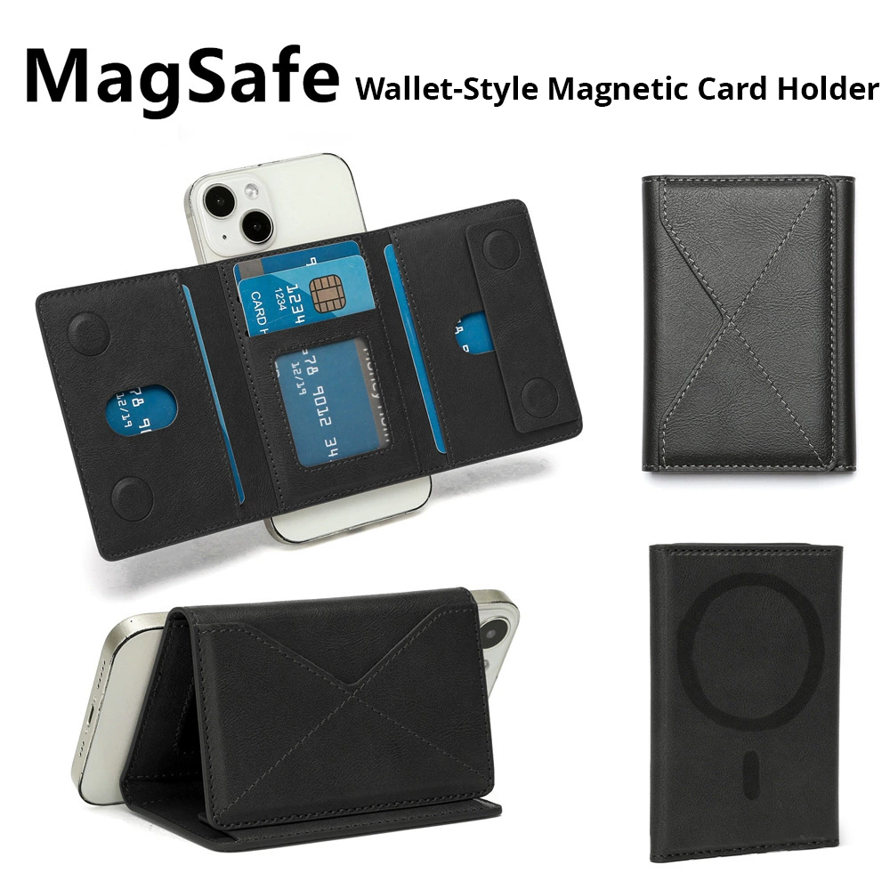 [PH4005] Magnetic Three-Fold Phone Wallet Stand. PH4005