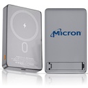 Ultra-Thin Magnetic Wireless Power Bank with Stand. MP4441