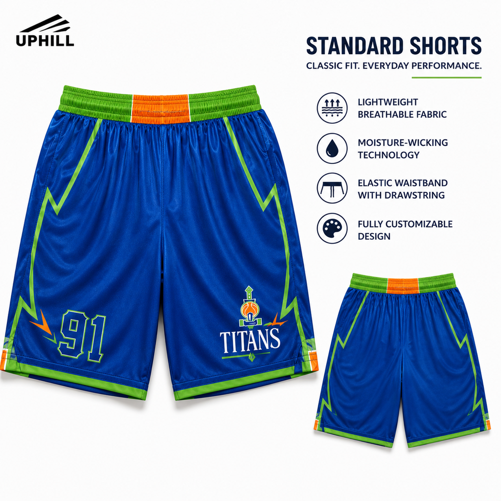 [SS1257] UPHILL™ Custom Team Shorts - Regular Cut. SS1257