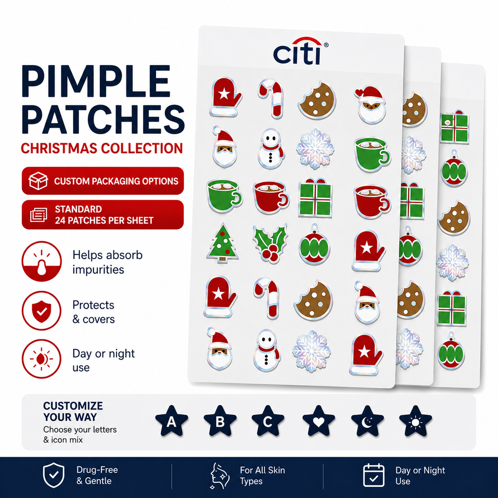 [CD3003] Christmas Pimple Patch Sheet. CD3003