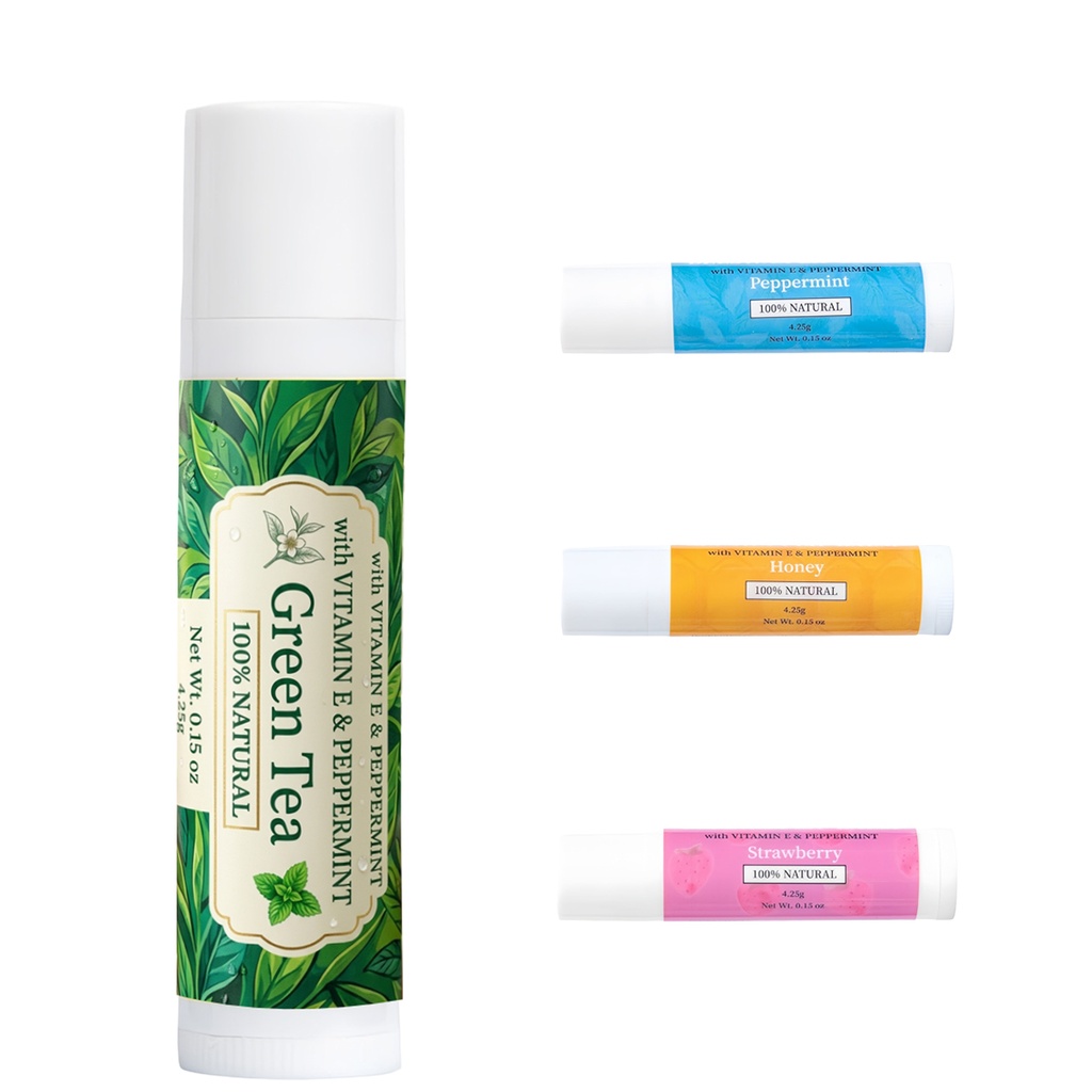 All-Natural Flavored Lip Balm Tube. LB2250