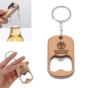 Wooden Bottle Opener Keychain. BO3559