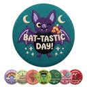 Round Embroidered Fabric Button Pin. EP3054