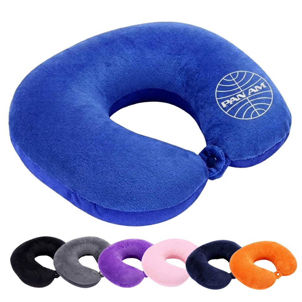 [SP3269] Plush Inflatable Travel Neck Pillow. SP3269