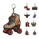Custom Double Sided Embroidered Patch Keychain. EP3055