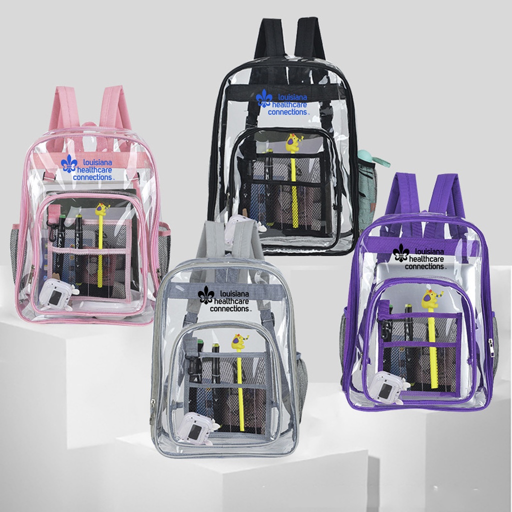 Custom Clear Backpack. PB3369