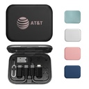 5-in-1 Travel Cable Kit Tech Organizer with Phone Stand. DC5025