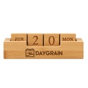 Custom Wooden Perpetual Desk Calendar. WC2026