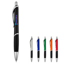 Custom Rubber Grip Metal Retractable Ballpoint Pen. PC0003