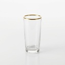 Executive Gold Rim Crystal Glass Cup - 15 oz. GC1250