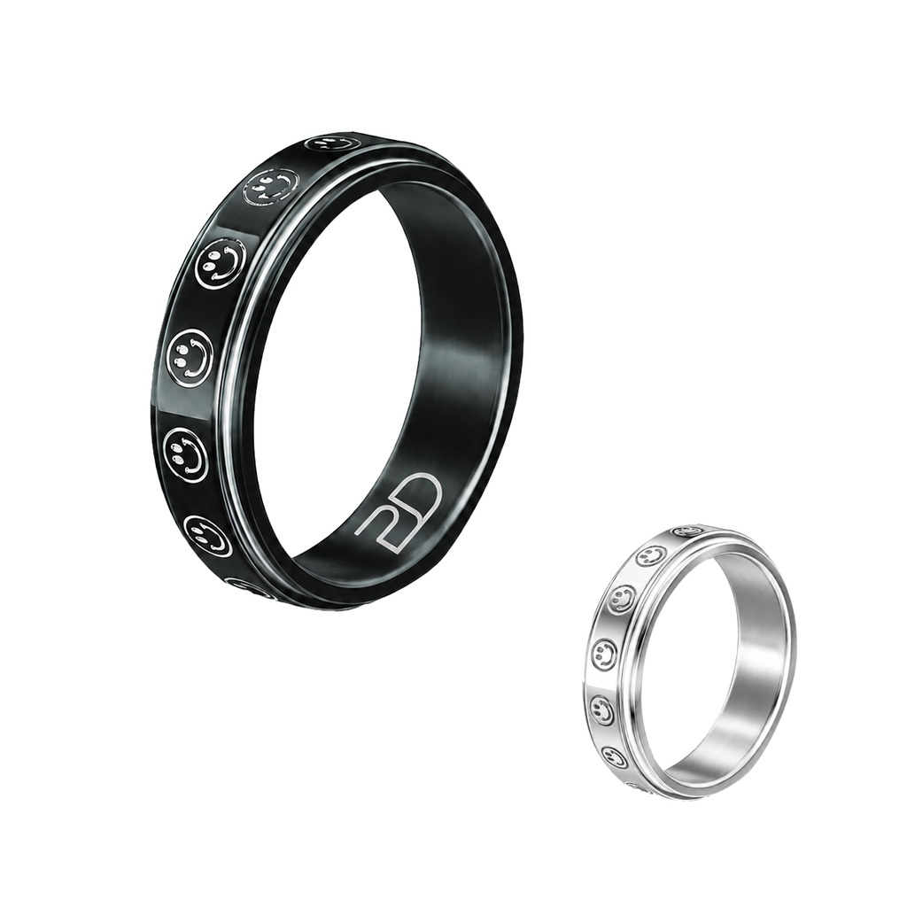 [AR8799] Custom Laser-Engraved Stainless Steel Ring Band. AR8799