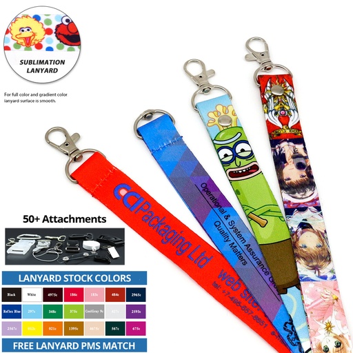 [LL2690] Custom 1" Polyester Lanyard - Full Color