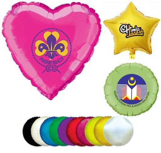 [MB8999] 18" Full Color Mylar Balloon