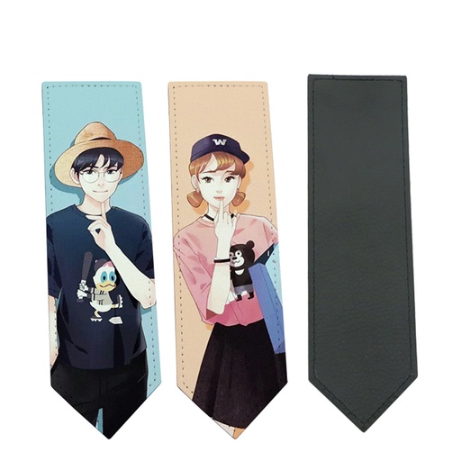 [MB4564] Full-Color Simulated Leather Bookmark. MB4564