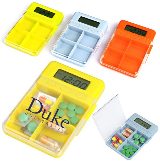 [PB5444] Large 4 Compartment Digital Electronic Timer Pill Box