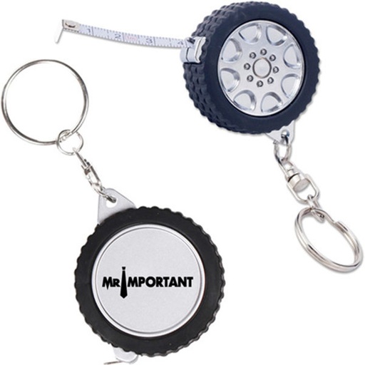 [1483457_TM3181] Tire Shape Measuring Tape Key Holder. TM3181