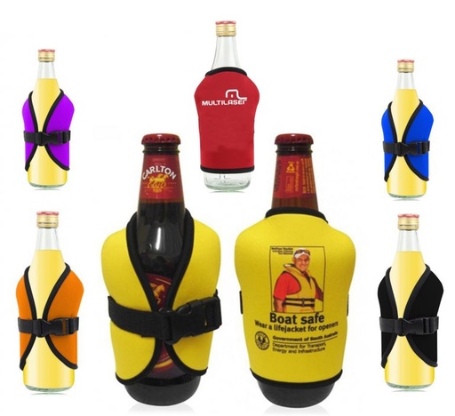 [CC9623] Bottle Cooler - Safety Vest Shaped