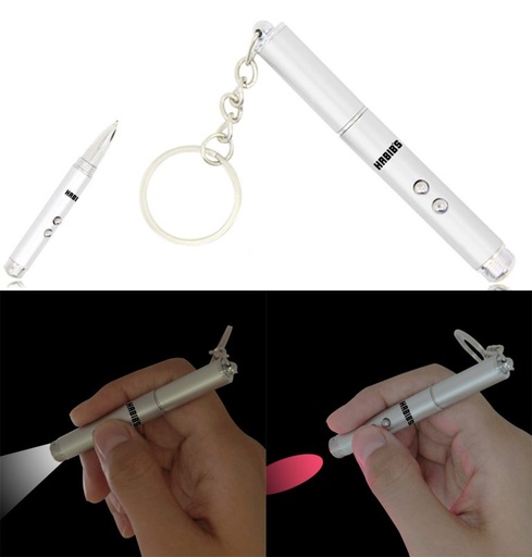 [LP6218] Magic Laser Pointer, Pen, LED Flashlight 3-In-1