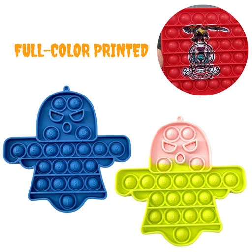 [ST6075] Halloween Ghost - Pop It Fidget Toy Full color