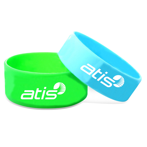 [SB3888] Custom Silicone Bracelet 1" Thickness