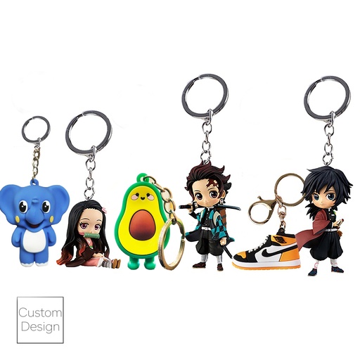 [KC3605] Full Color 3D Figure Keychain. KC3605