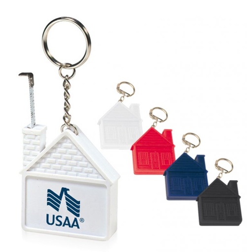 [TM8194] House Measuring Tape Keychain