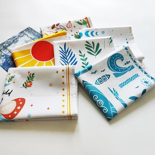 [KT8554] Cotton Kitchen Towel - Full Color 15.5" x 23.5"